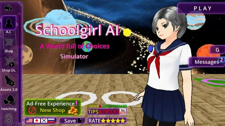 ��Ůѧ԰AIģ����(��ϵУ԰ģ����Ϸ)v326 �ֻ����ͼ