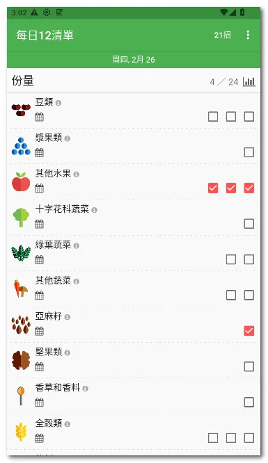 ÿ��12�嵥(ʳ���嵥����)v28 ��׿���ͼ